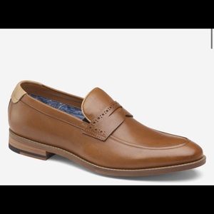 Johnston & Murphy Milliken penny loafer,tan, 10.5